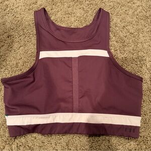 Nike run dvn Plum Sports Bra with Light Pink Accents - size M